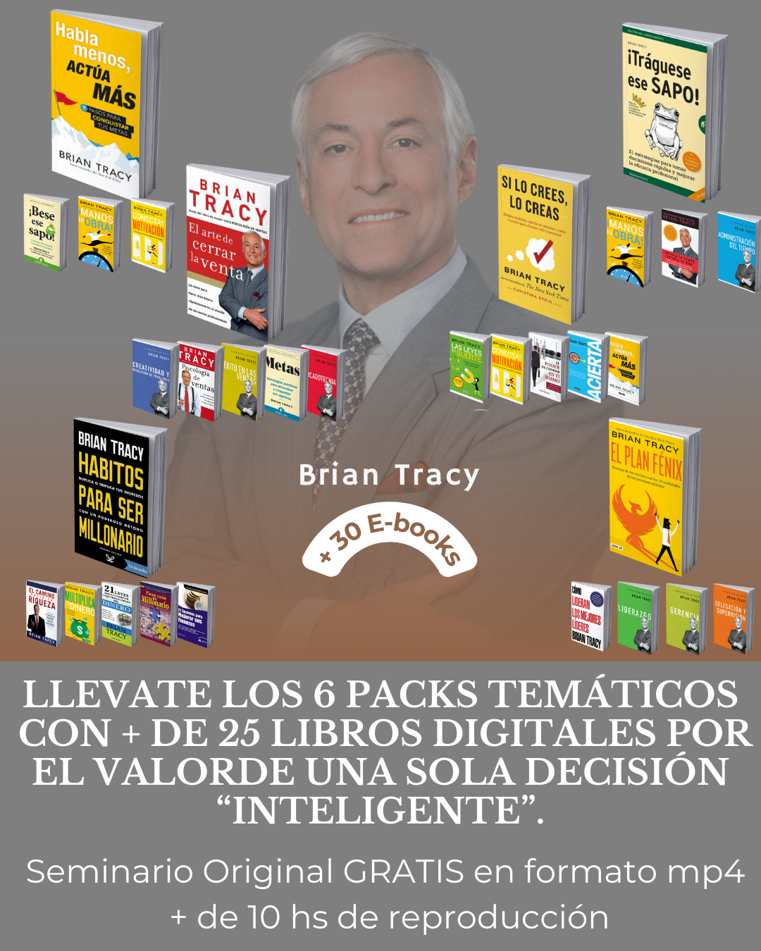 Pack Completo + 25 E-books + Seminario en mp4 + Plantilla de Metas